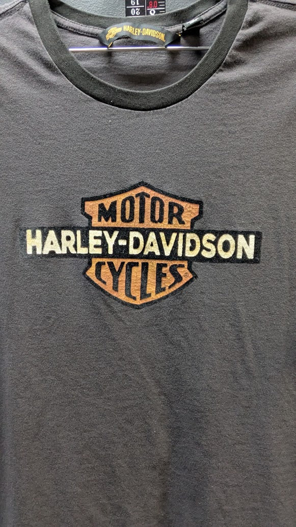Harley-Davidson Bar & Shield Logo T-Shirt Women’s XL Black Slim Fit