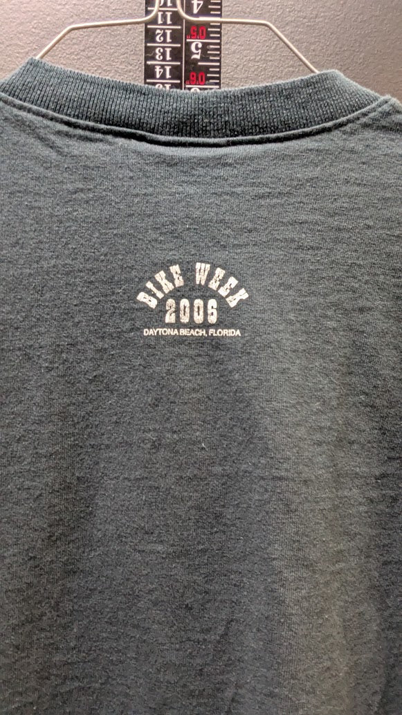 Harley-Davidson Bike Week 1995 Henley T-Shirt Men's Medium Black Daytona Beach