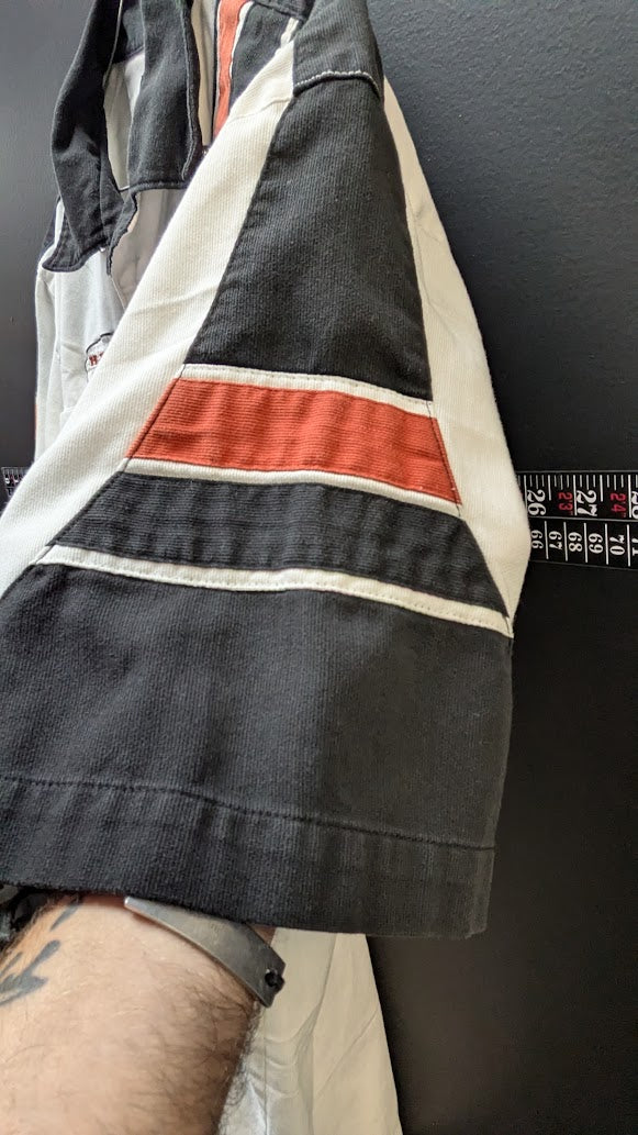 Harley-Davidson Genuine MotorClothes Mechanic Shop Shirt Men's Large White Black Button Up