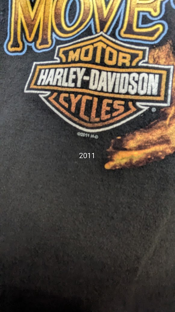 Harley-Davidson Two Wheels Move The Soul T-Shirt Men's 2XL Black Duluth MN Double Sided