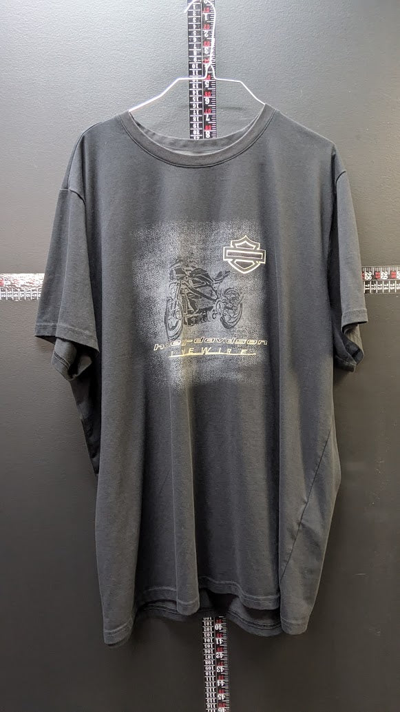 Harley-Davidson Livewire T-Shirt Men's Slim 2XL Black Electric Motorcycle Graphic