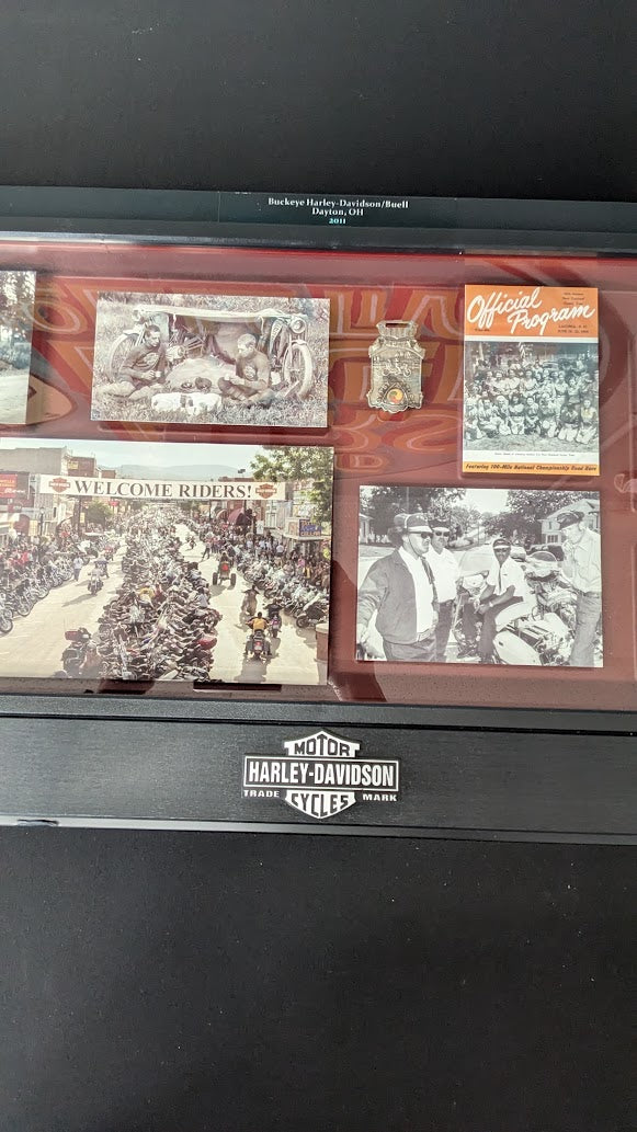 Harley-Davidson Freedom of the Open Road Shadow Box Display Buckeye Dayton Ohio 2011