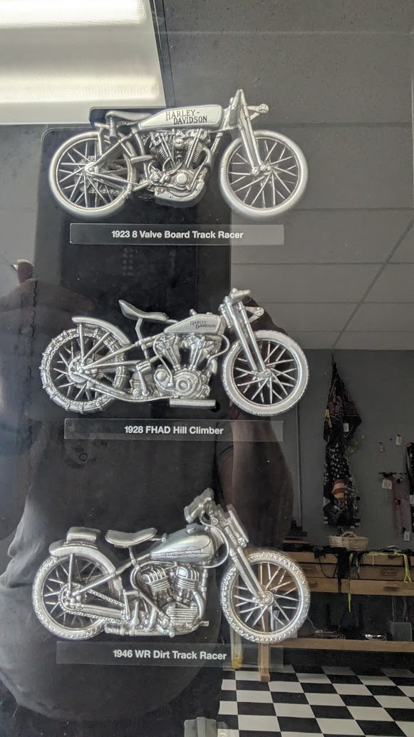 Harley-Davidson Legendary Racing Machines Shadow Box Display F&S Dayton OH 2009
