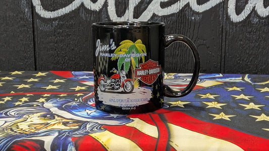 2004 Harley-Davidson Jim's Harley-Davidson St. Petersburg FL Coffee Mug w/ Box Black