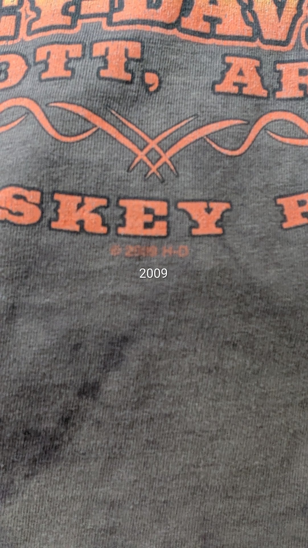 Vintage Harley-Davidson Motor Oil T-Shirt Men's XL Brown Grand Canyon Prescott AZ Double Sided