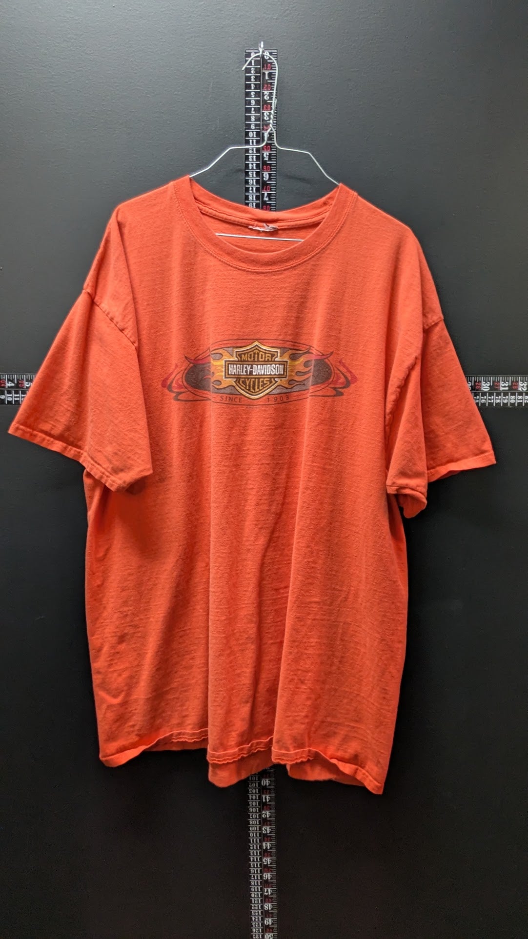 Vintage Harley-Davidson Vehicle & Powertrain Operations T-Shirt Kansas City MO Orange Men's XL