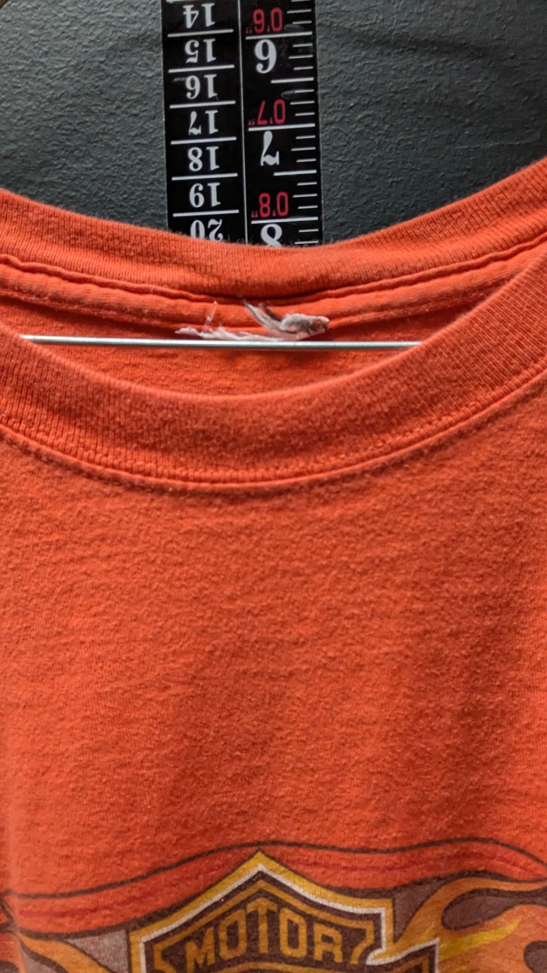 Vintage Harley-Davidson Vehicle & Powertrain Operations T-Shirt Kansas City MO Orange Men's XL