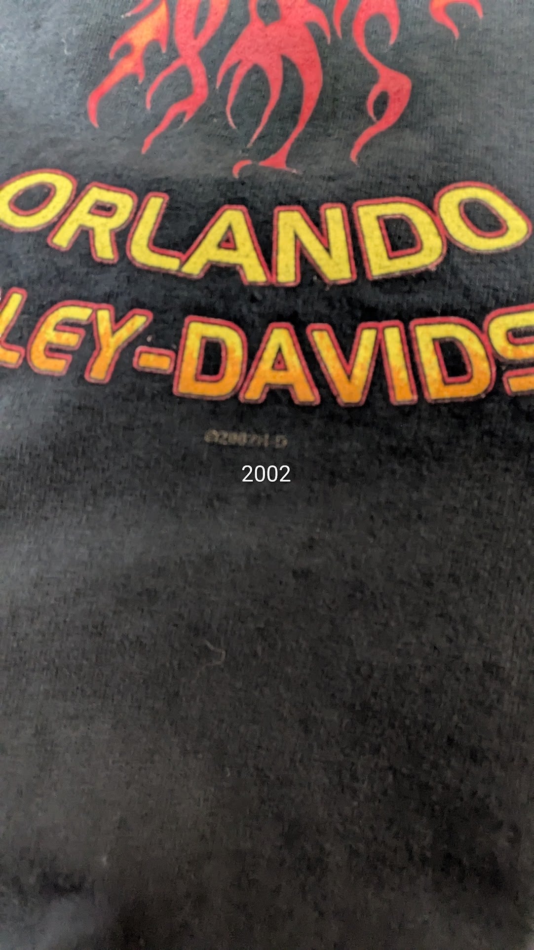 2002 Harley-Davidson Orlando Bike Week T-Shirt Men's 2XL Black Double Sided Eagle Tee