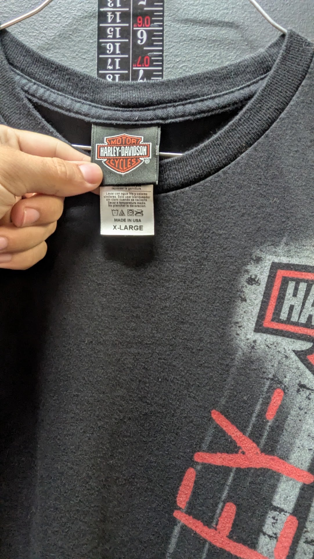 2009 Harley-Davidson Custer SD T-Shirt Men's Black Vertical Logo Buffalo Sturgis 2XL