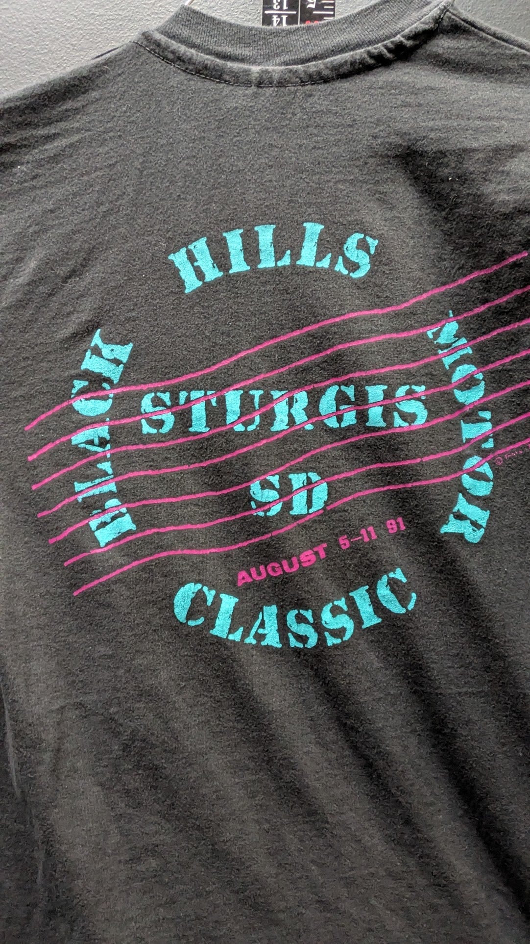 Vintage 1991 Sturgis Black Hills Motor Classic T-Shirt Men's M Hanes Beefy USA Single Stitch