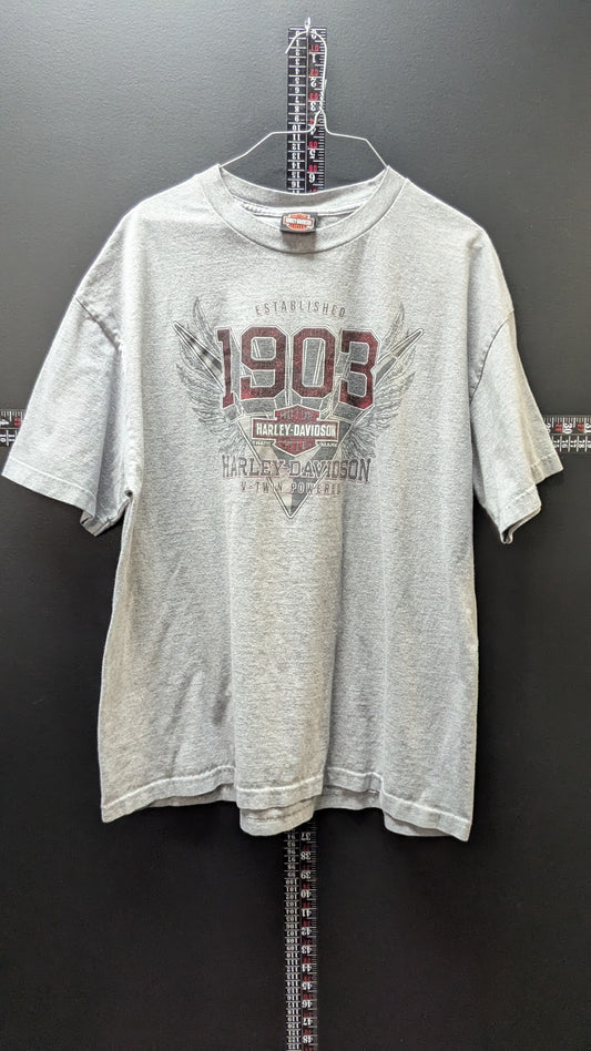 Harley-Davidson Orlando Florida 1903 Graphic T-Shirt Gray Size XL