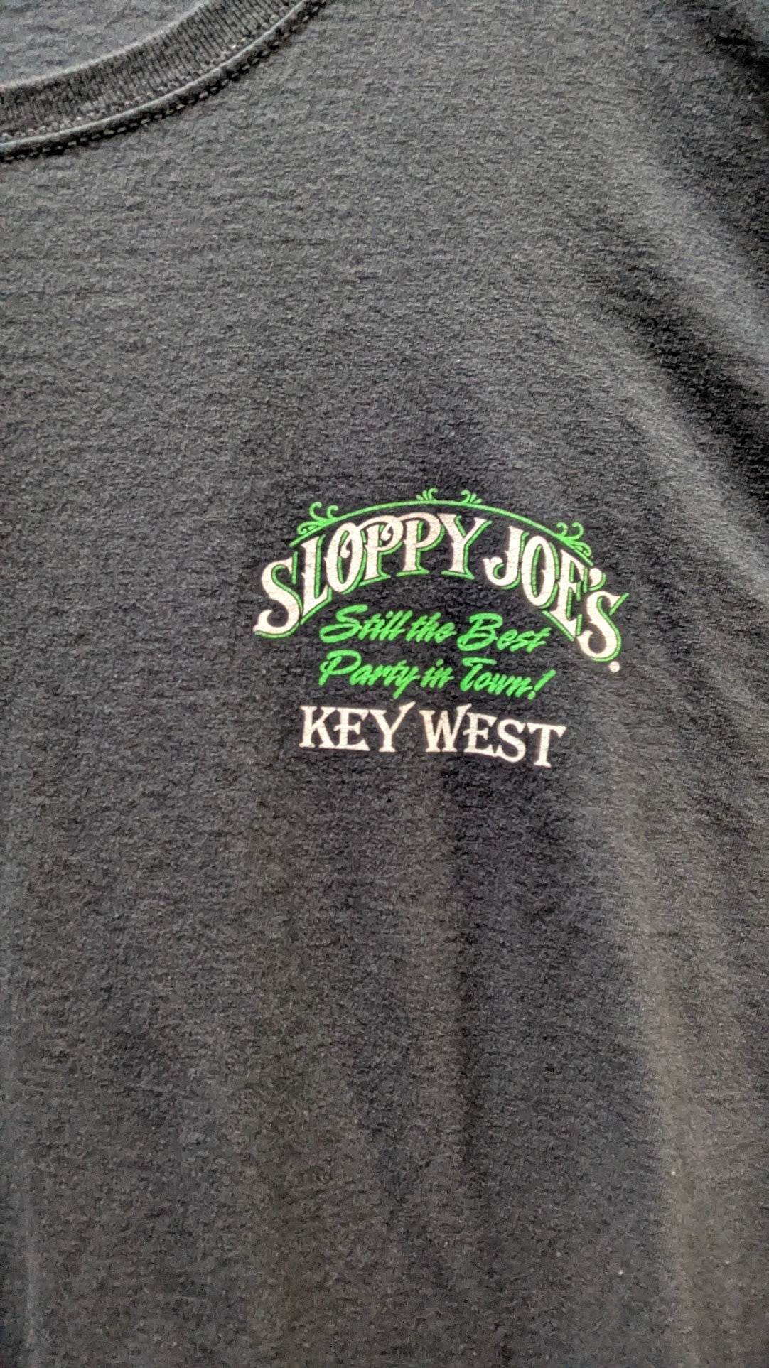 Sloppy Joe's Key West Florida Motorcycle Bar T-Shirt Black Graphic Tee Adult 3XL