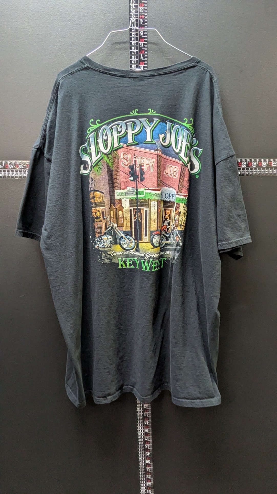 Sloppy Joe's Key West Florida Motorcycle Bar T-Shirt Black Graphic Tee Adult 3XL