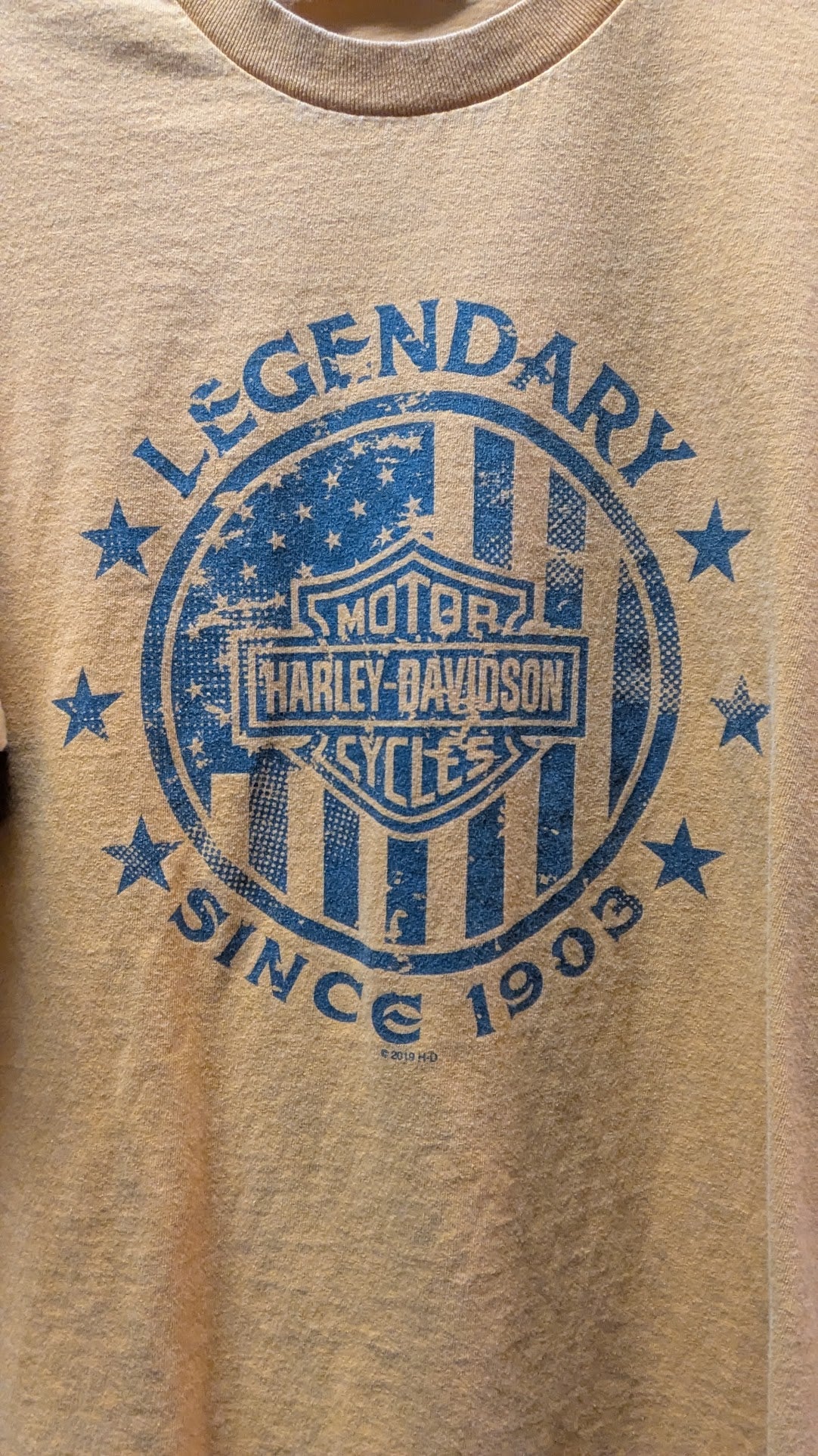 Harley-Davidson Legendary Since 1903 Dealer T-Shirt – McMahon's Harley-Davidson Beaver Falls PA – Orange – Size Large
