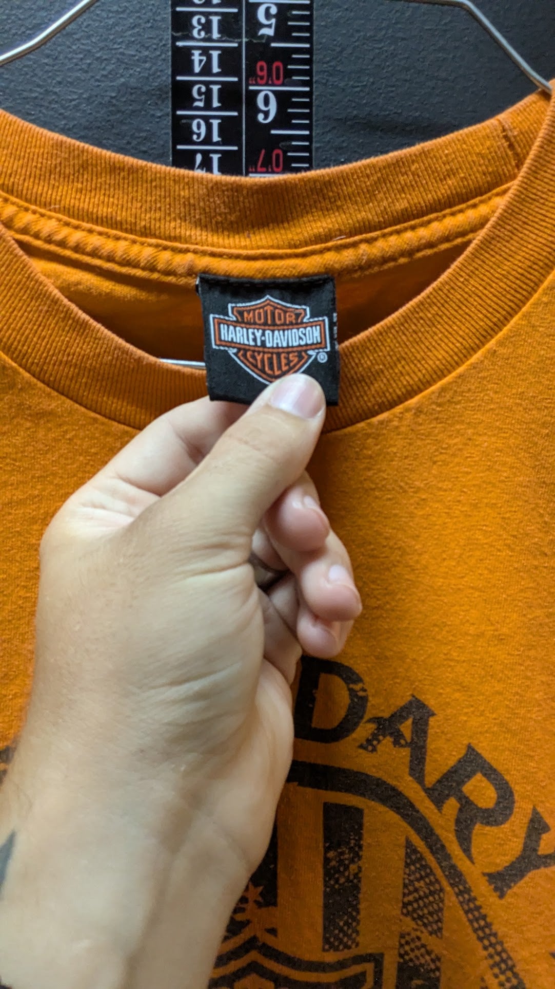 Harley-Davidson Legendary Since 1903 Dealer T-Shirt – McMahon's Harley-Davidson Beaver Falls PA – Orange – Size Large