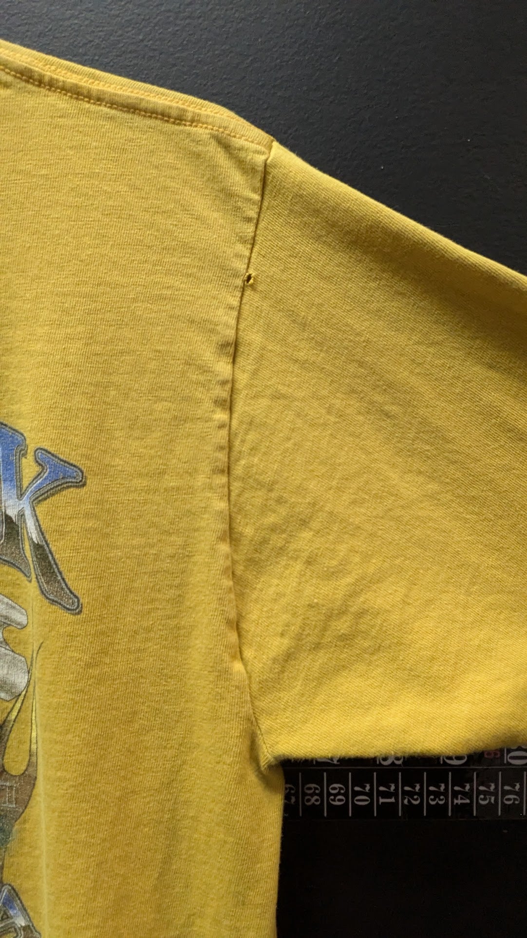 2009 Harley-Davidson Kitty Hawk North Carolina Pocket T-Shirt Mustard Yellow Size Medium