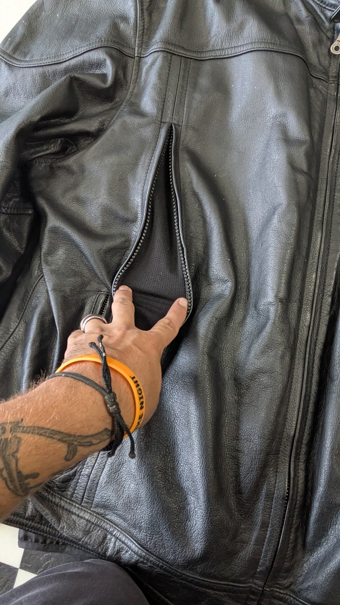 Harley-Davidson Men's Black Leather Riding Jacket with Removable Liner & Armor – Size 2XL
