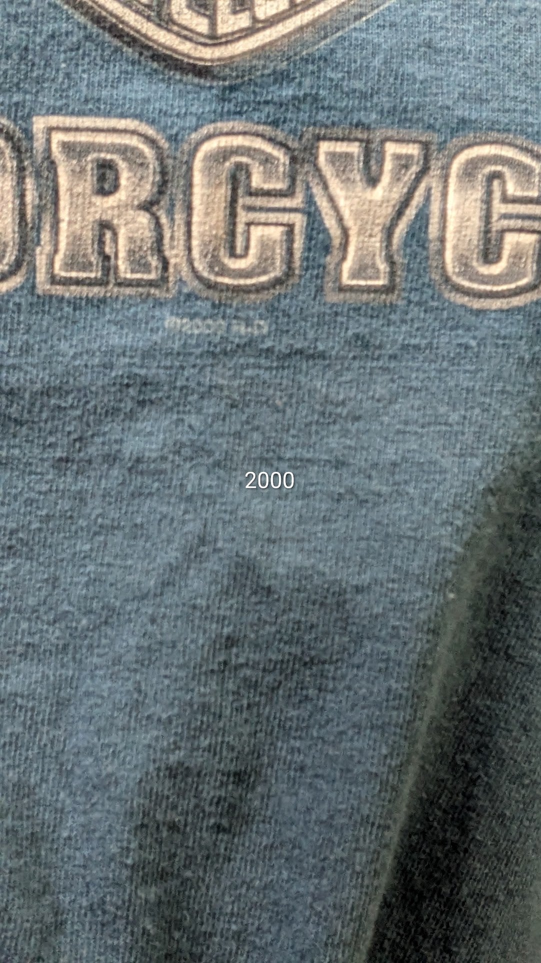 2001 Harley-Davidson Twin States Lebanon New Hampshire T-Shirt – Blue – Size Large