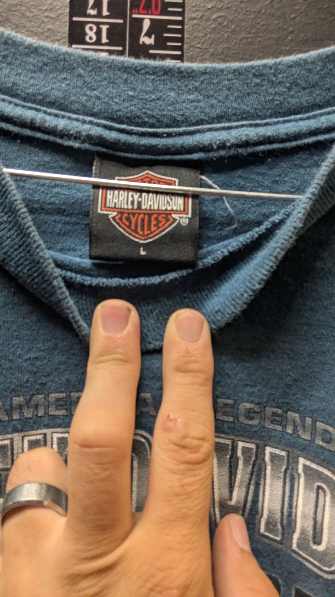 2001 Harley-Davidson Twin States Lebanon New Hampshire T-Shirt – Blue – Size Large