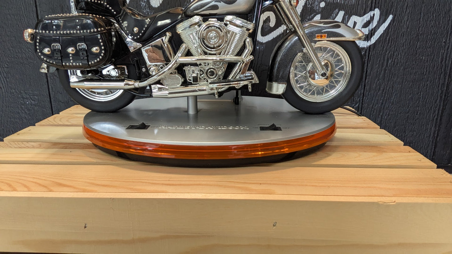Harley-Davidson Heritage Softail Table Lamp with Light & Sound – Collectible Motorcycle Display Lamp
