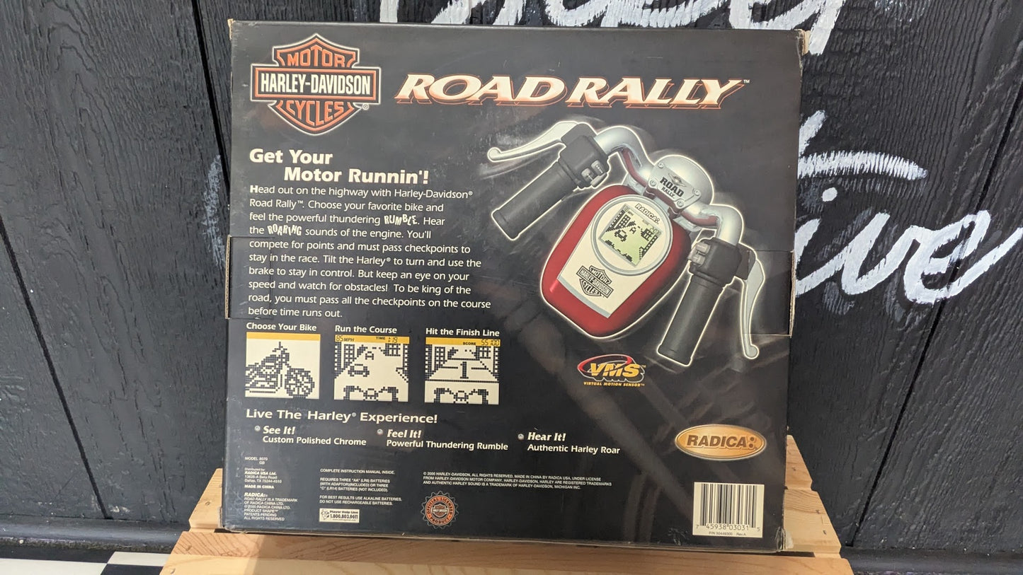 Harley-Davidson Road Rally Electronic Handheld Racing Game by Radica with Original Box