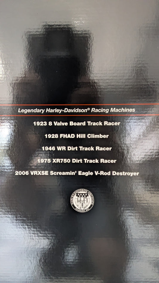 2009 Harley-Davidson Heritage Collection Legendary Racing Machines Framed Pewter Display