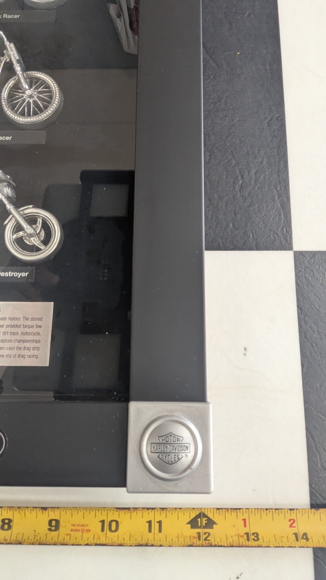 2009 Harley-Davidson Heritage Collection Legendary Racing Machines Framed Pewter Display