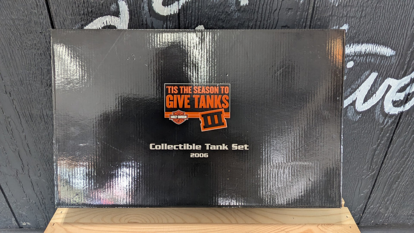 Harley-Davidson 2006 "’Tis the Season to Give Tanks III" Collectible Tank Set Display w/ Box
