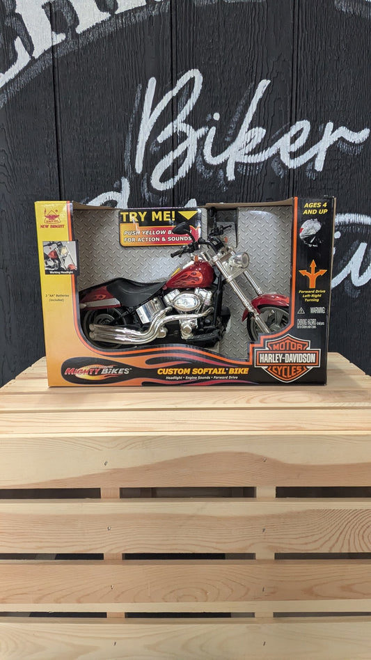 Harley-Davidson Custom Softail Bike "Mighty Bikes" Battery Operated Motorcycle w/ Box