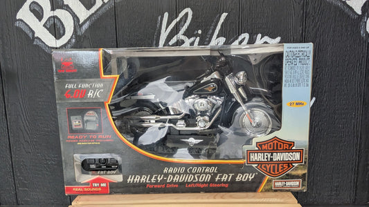 Harley-Davidson Fat Boy 6.0V R/C Radio Control Motorcycle New Bright w/ Box