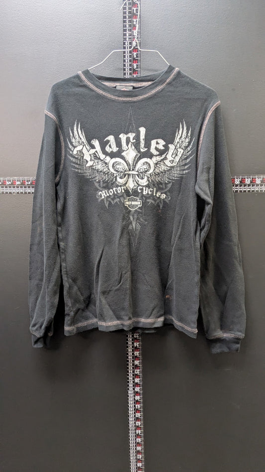 2010 Harley-Davidson Thermal Long Sleeve Shirt Size S Black Lake of the Ozarks USA