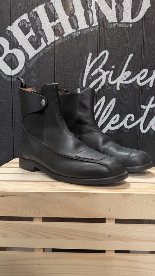 BMW Motorrad Black Leather Motorcycle Riding Touring Boots Men's US 15 EU 48