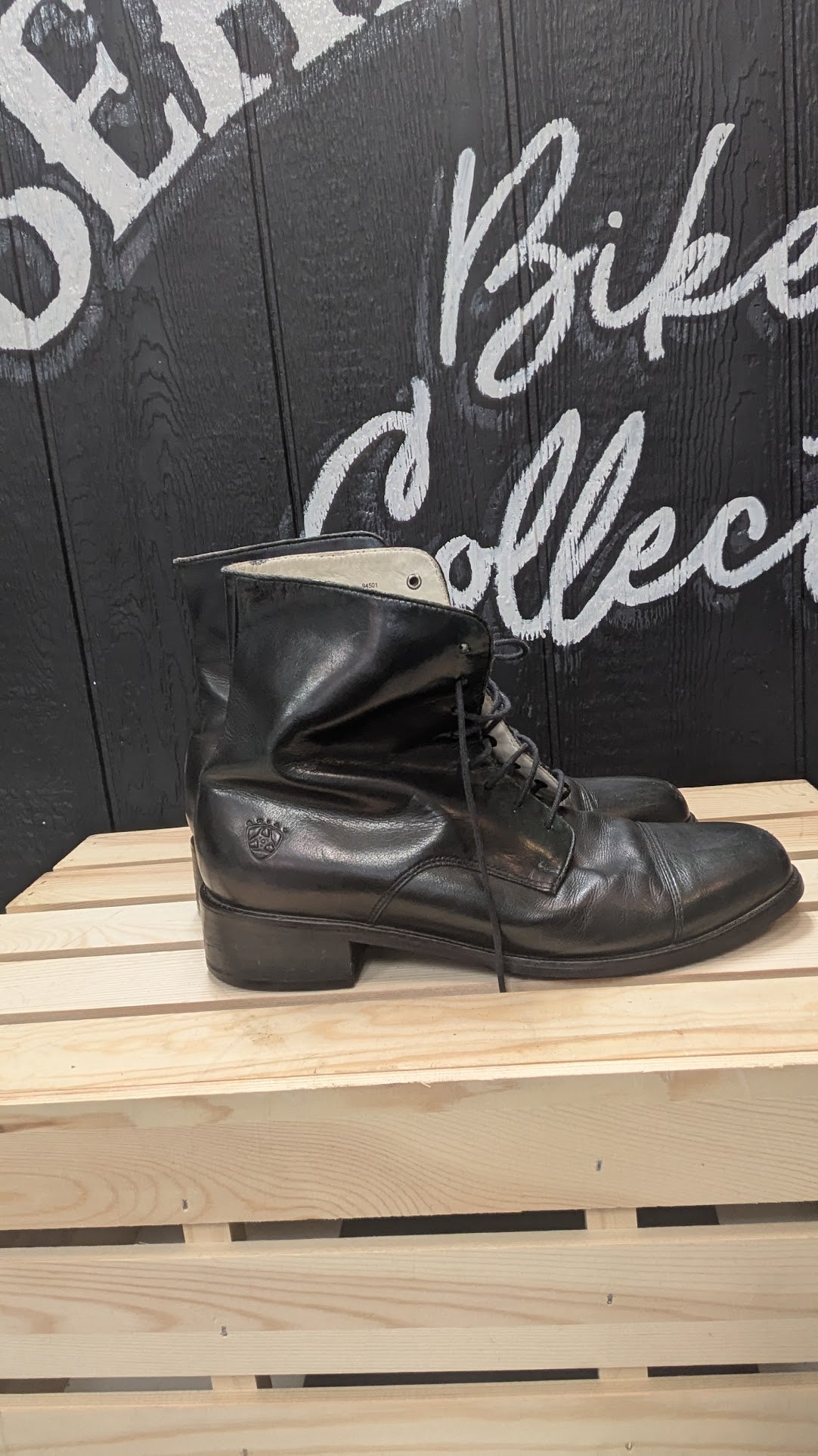 Ariat Heritage Paddock Boots Women's US 7B Black Leather Lace Up Ankle Riding Boots