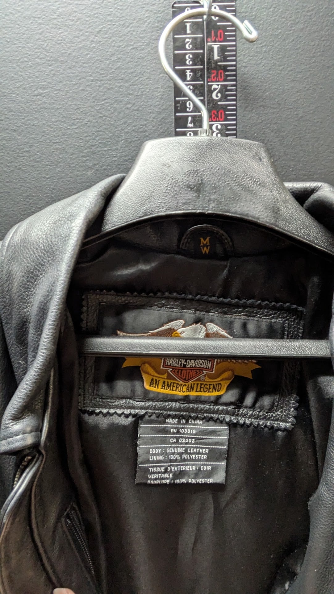 Harley-Davidson Women's Leather Jacket Medium 100th Anniversary Black 2003