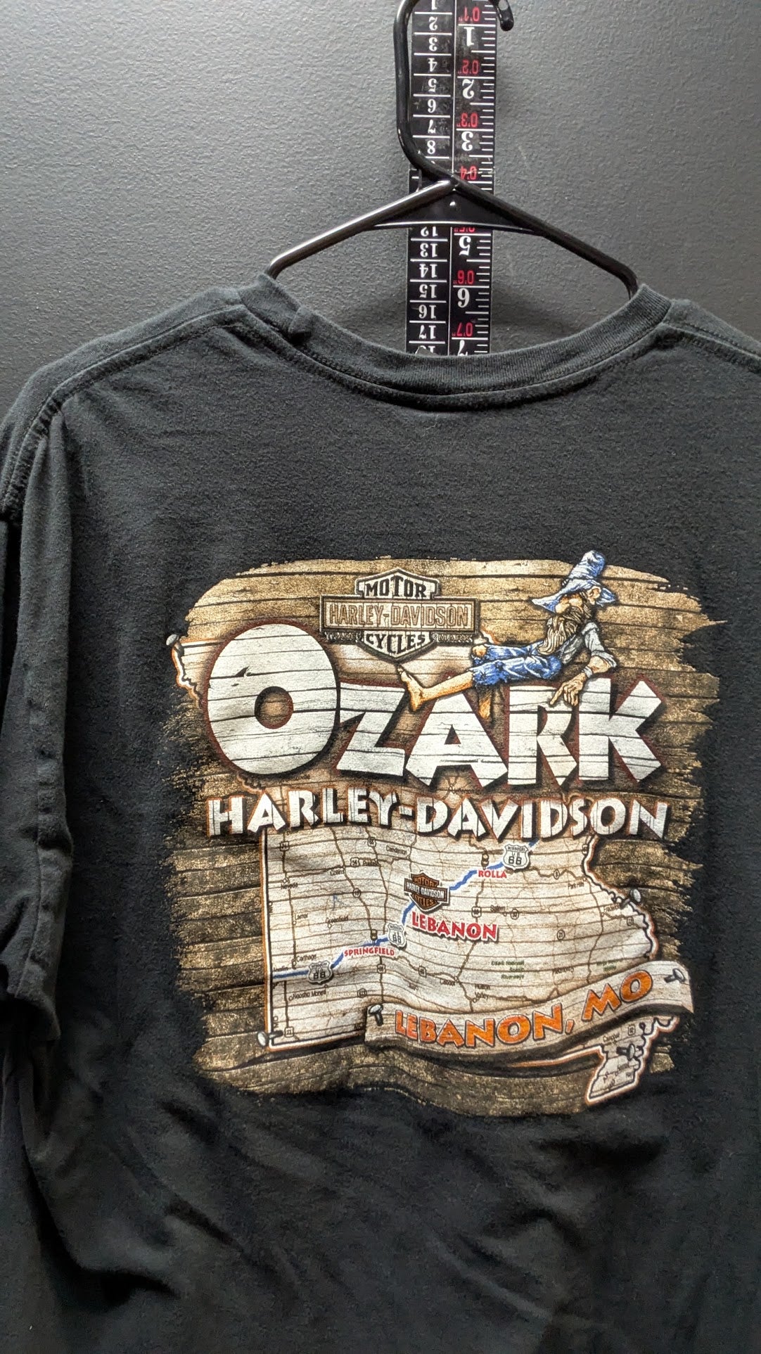 Harley-Davidson Shovelhead T-Shirt XL Black Ozark Lebanon MO Made USA 2017
