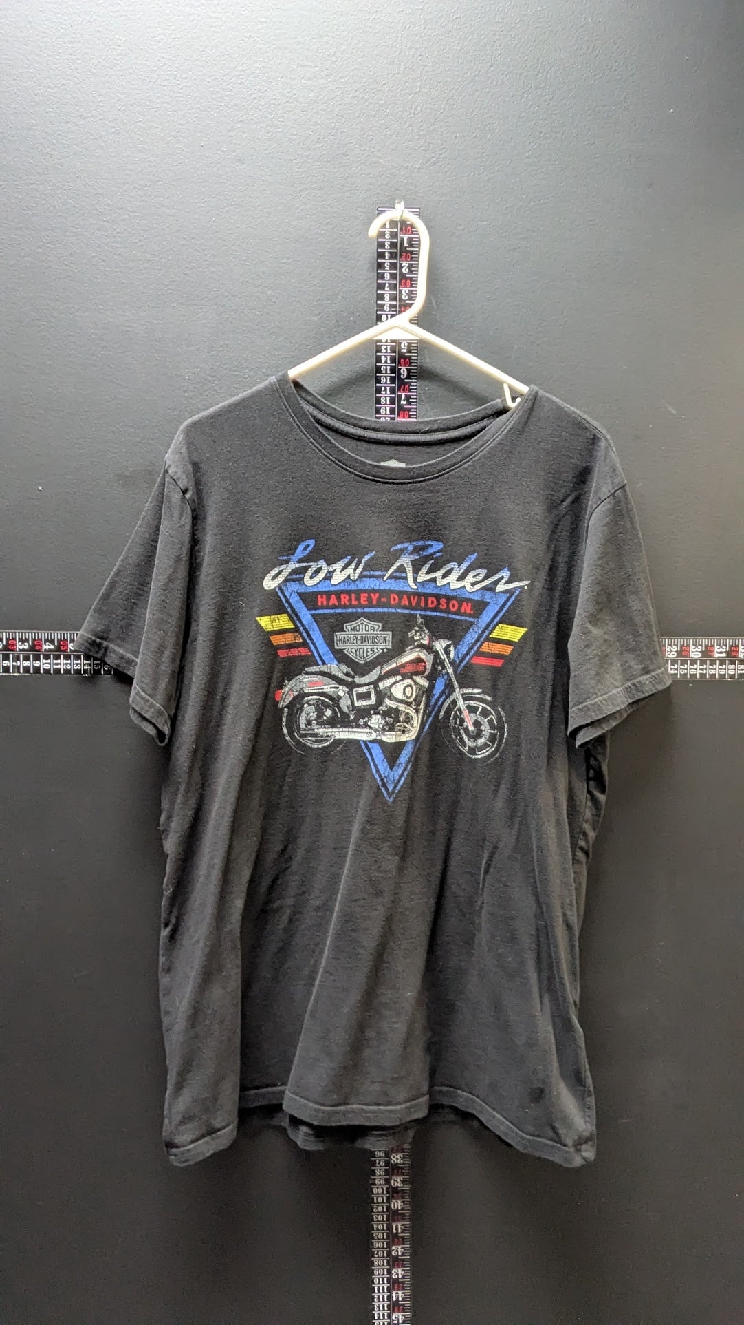 Harley-Davidson Low Rider T-Shirt XL Black Motorcycle Graphic B&S Logo Tee