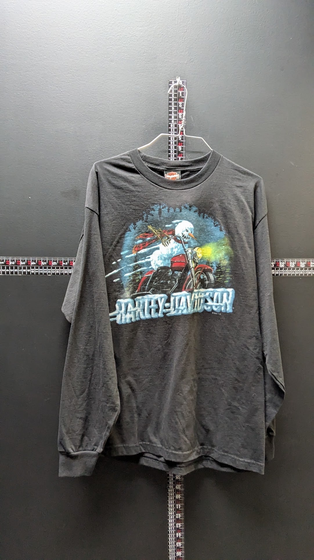Harley-Davidson Snowman Long Sleeve T-Shirt Large Lake of the Ozarks 2024 NWT