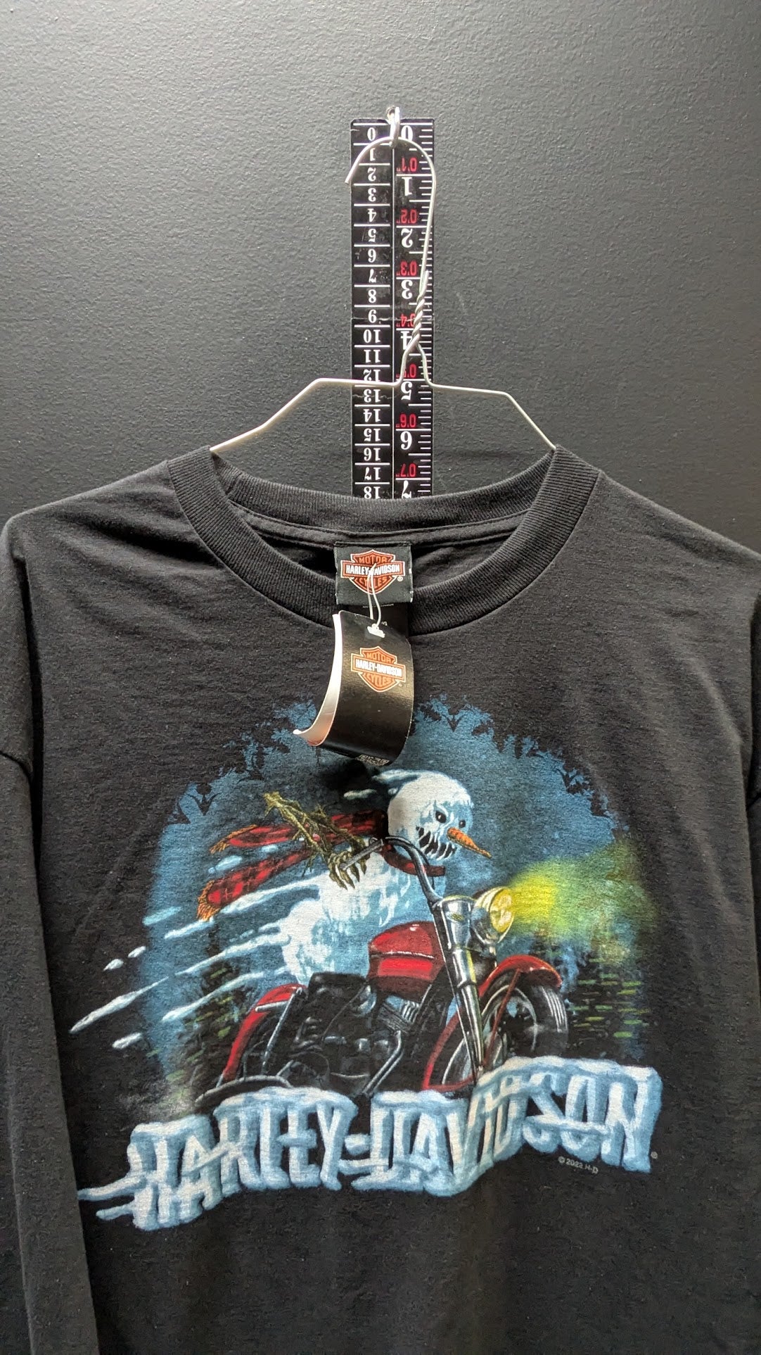 Harley-Davidson Snowman Long Sleeve T-Shirt Large Lake of the Ozarks 2024 NWT