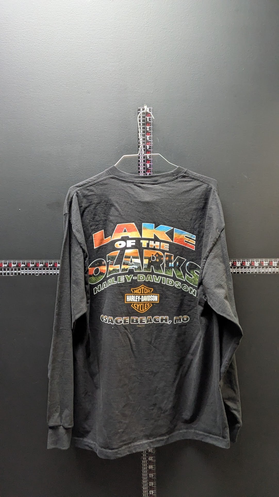 Harley-Davidson Snowman Long Sleeve T-Shirt Large Lake of the Ozarks 2024 NWT