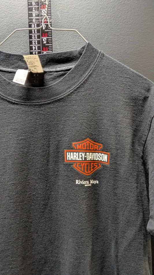 Harley-Davidson Riviera Maya Mexico Bar & Shield T-Shirt – Black – Small