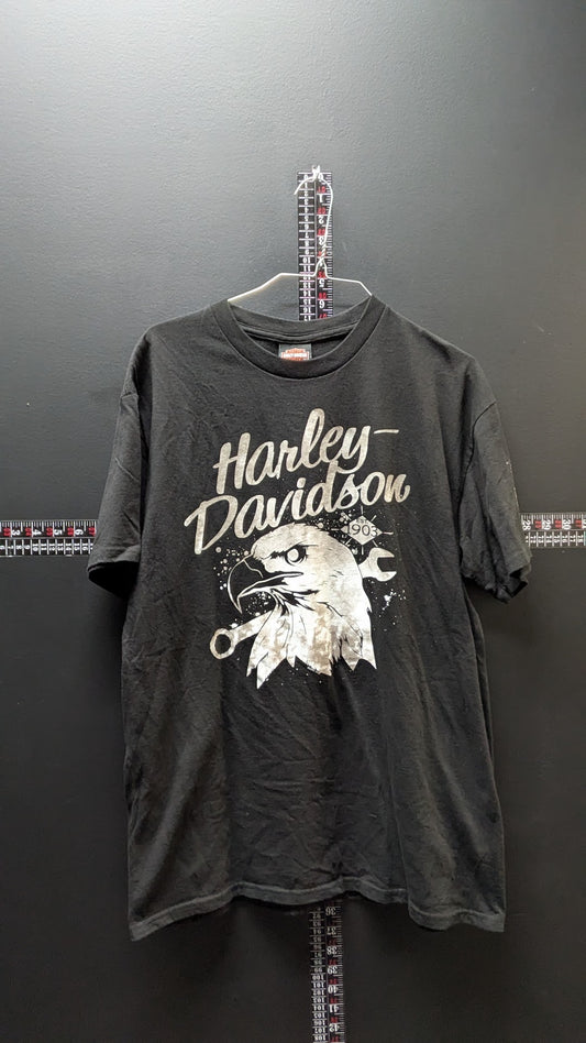 Harley-Davidson Eagle Graphic T-Shirt Black XL Short Sleeve 1903 Bar & Shield