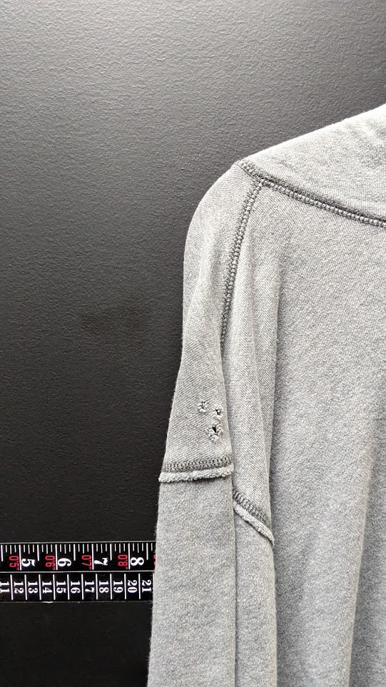 Harley-Davidson Gray Skull Spiderweb Pullover Hoodie Men's Large Distressed