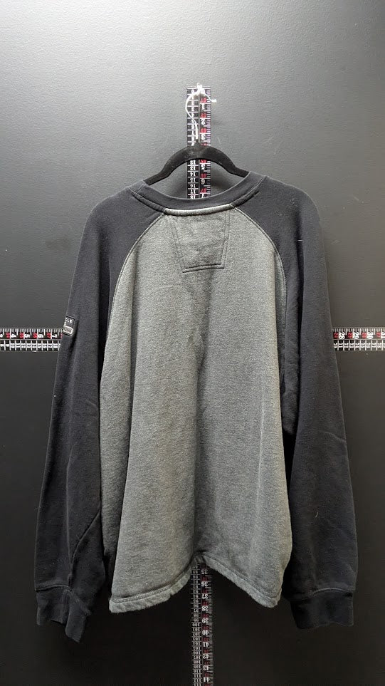 Harley-Davidson H-D Appliqué Raglan Crewneck Sweatshirt Gray & Black Men's XL