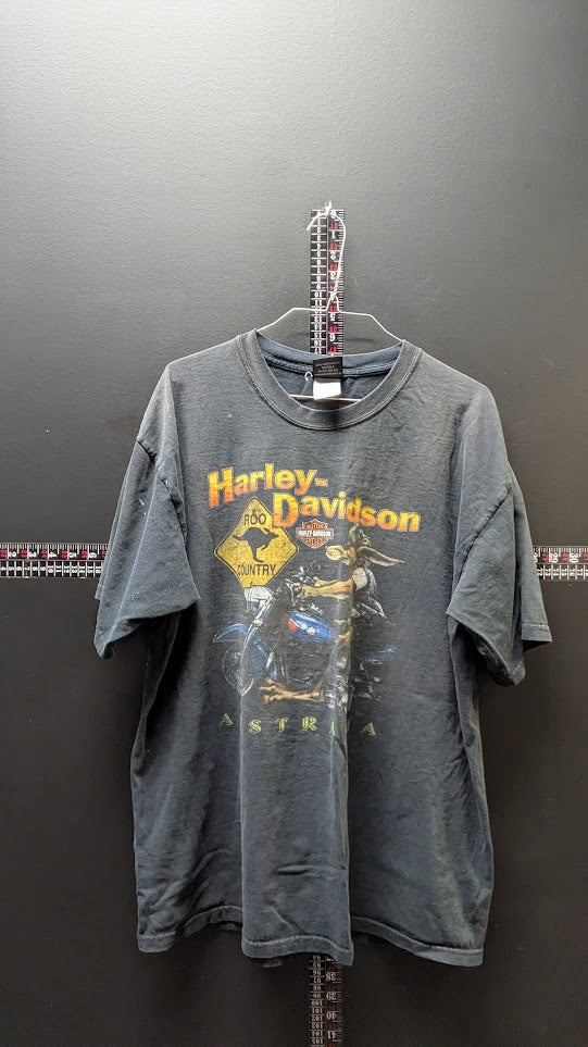 Vintage Harley-Davidson Australia Roo Country T-Shirt Morgan & Wacker Brisbane Men's XL