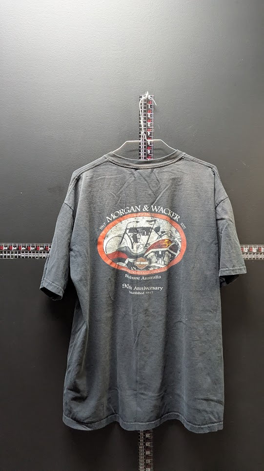 Vintage Harley-Davidson Australia Roo Country T-Shirt Morgan & Wacker Brisbane Men's XL