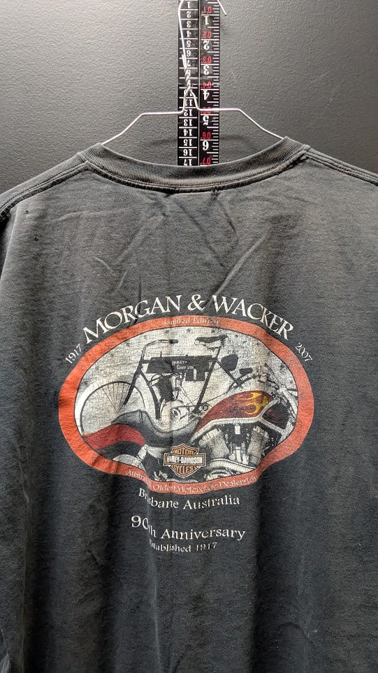 Vintage Harley-Davidson Australia Roo Country T-Shirt Morgan & Wacker Brisbane Men's XL