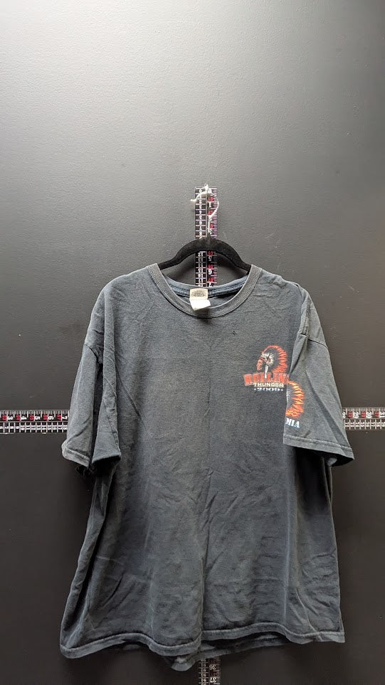 Harley-Davidson Rolling Thunder 2009 Washington DC T-Shirt Faded Black Men's XL