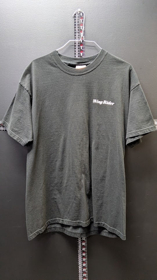 Honda Gold Wing Wing Rider Motorcycle T-Shirt Black Graphic Tee Men's Large