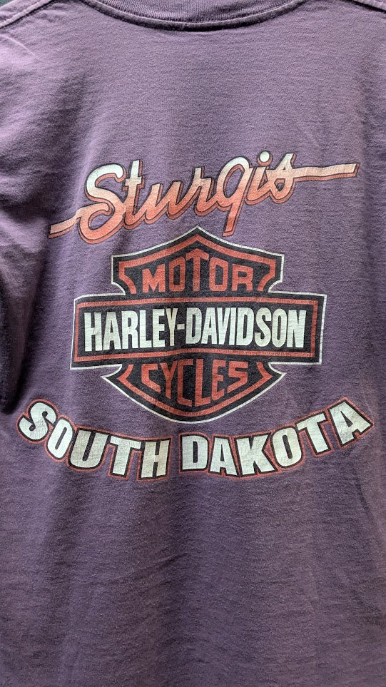 Harley-Davidson Sturgis South Dakota Purple Graphic T-Shirt Women's Small