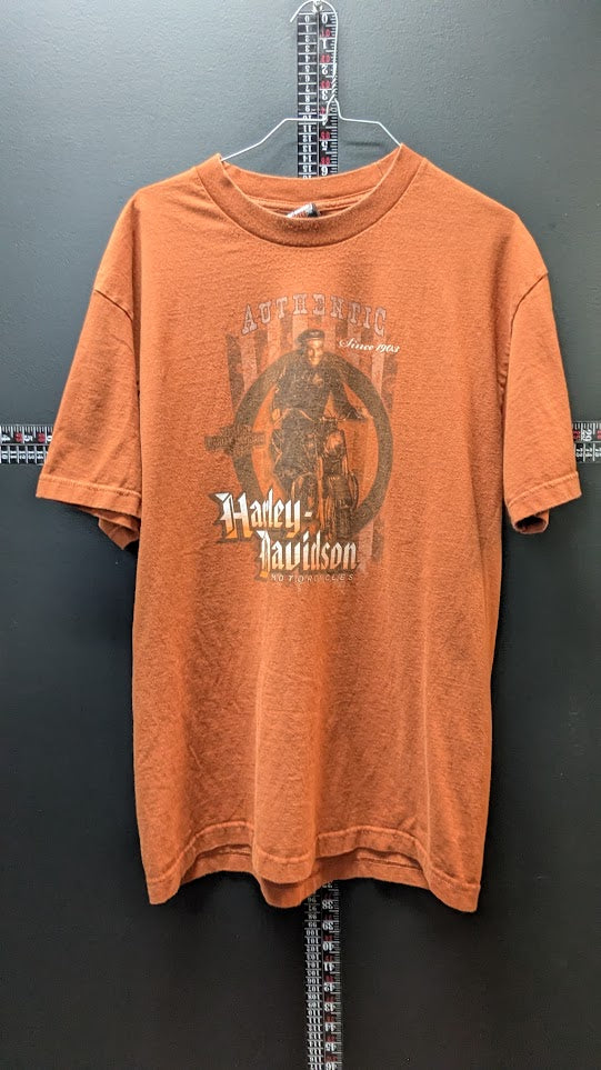 Harley-Davidson Wildcat London KY Brown Graphic T-Shirt Men's Large
